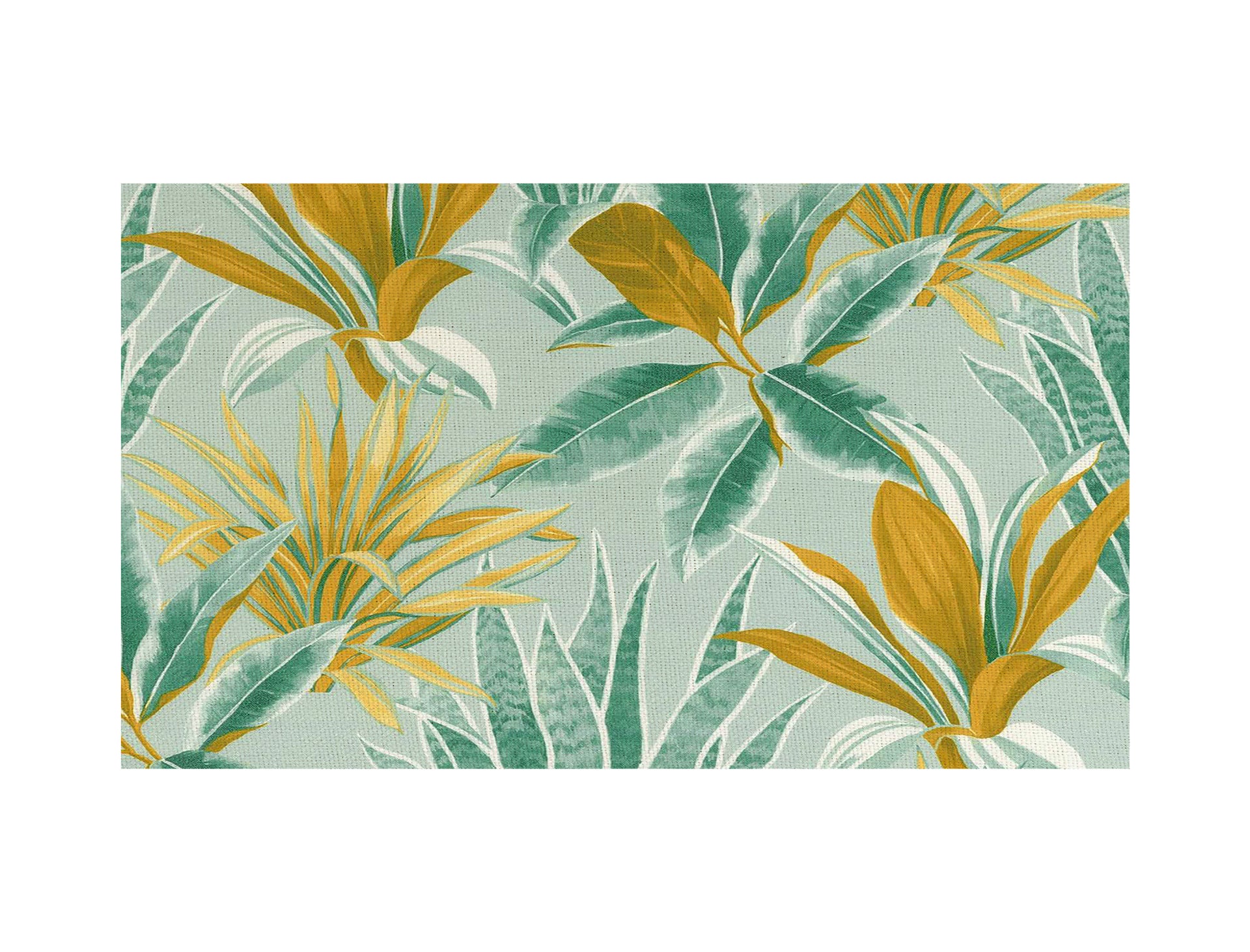 Plants Placemats Plates Insulation Mats Waterproof Cotton Linen Mats Kitchen Rectangular Placemats 08
