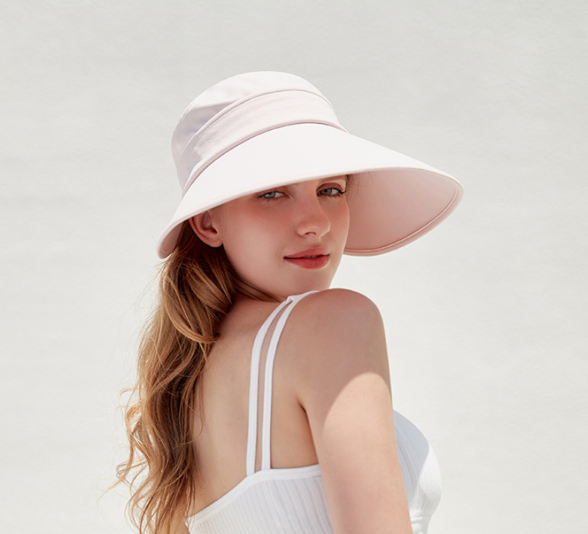 Omni-directional Detachable Multi-coloured Women's Summer Extra Large Brim UV Protective Sun Hat