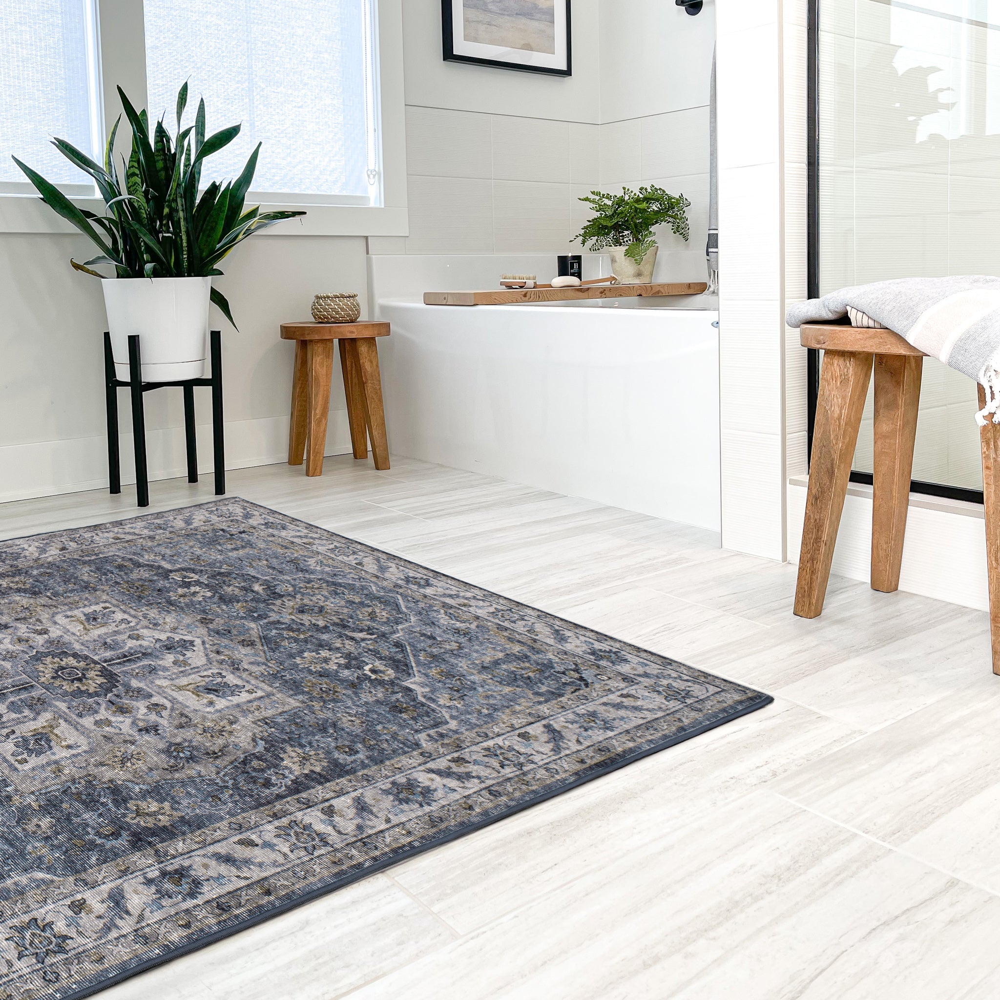 Amara - Indigo/Beige