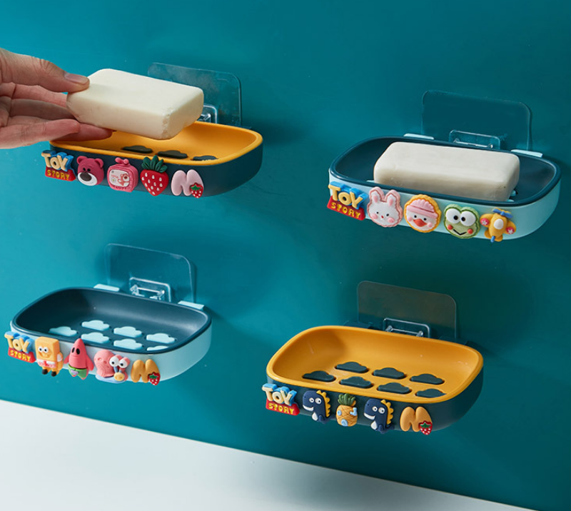 Cute Dinosaurs Creative Multicolour Soap Holder Soap Dishes