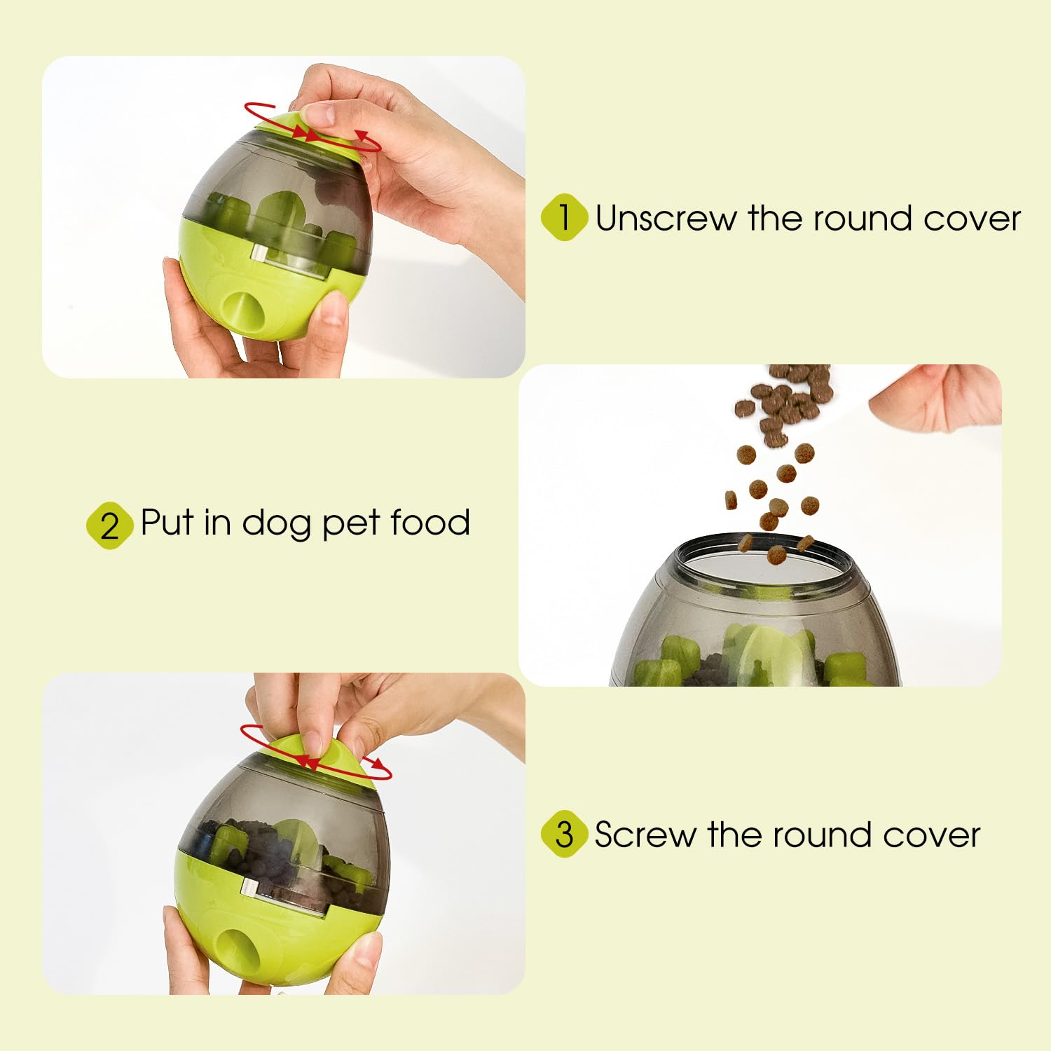 Dog Treat Dispensing Ball with Slow Feeder Training