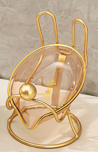 Transparent Clear Simple Elegant Premium Hot Stamping Soap Holder Soap Dishes