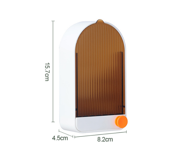 Wall-mounted Without Punching With Cover Self Draining Soap Dish Soap Holder