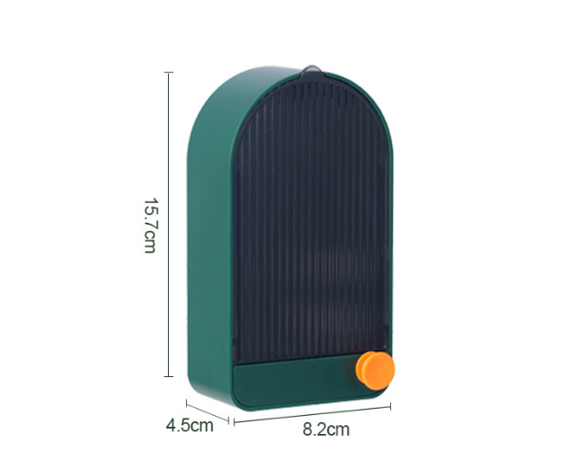 Wall-mounted Without Punching With Cover Self Draining Soap Dish Soap Holder