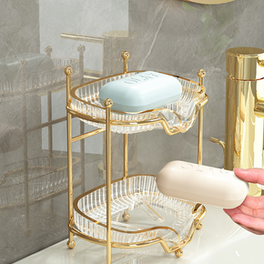 Green Clear Elegant Premium Hot Stamping Soap Holder Soap Dishes