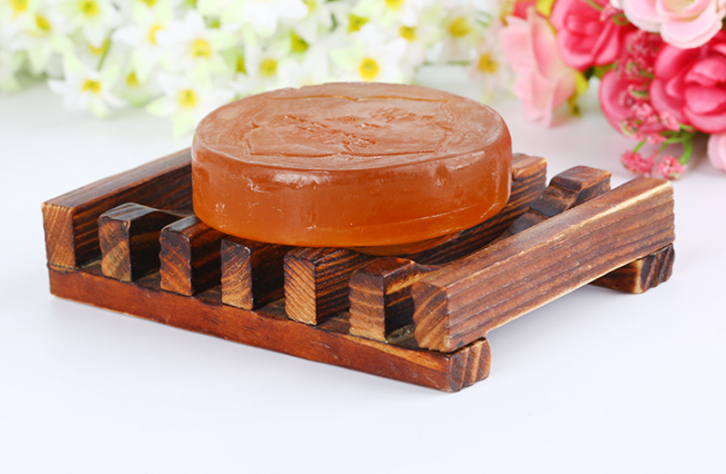 Creative Wooden Self Draining Soap Dish Soap Holder