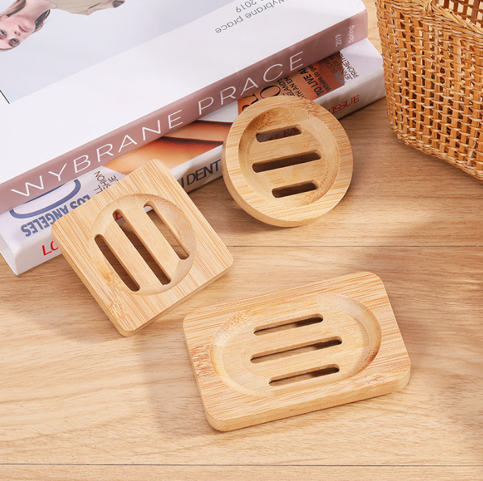 Creative Wooden Self Draining Soap Dish Soap Holder