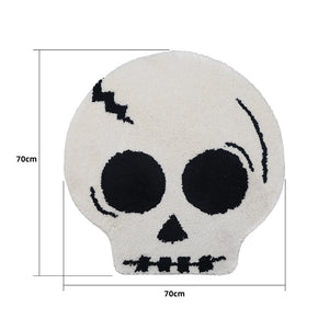 Halloween Pumpkin Mat Creative Skull & Bones Holiday Horror Decoration Entrance Carpet Absorbent Anti-slip Bathroom Doormats