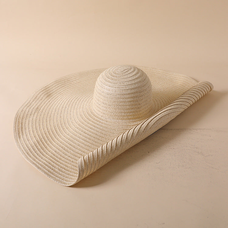 Oversized Beach Multicolour Braided Sun Hat