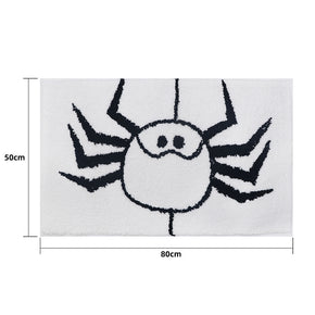 Halloween Pumpkin Mat Creative Skull & Bones Holiday Horror Decoration Entrance Carpet Absorbent Anti-slip Bathroom Doormats