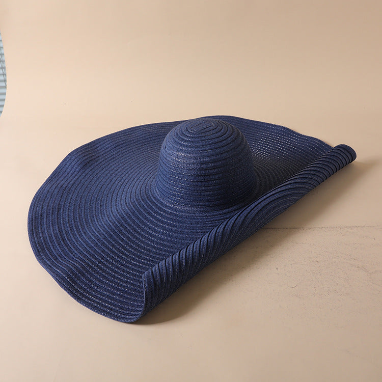 Oversized Beach Multicolour Braided Sun Hat