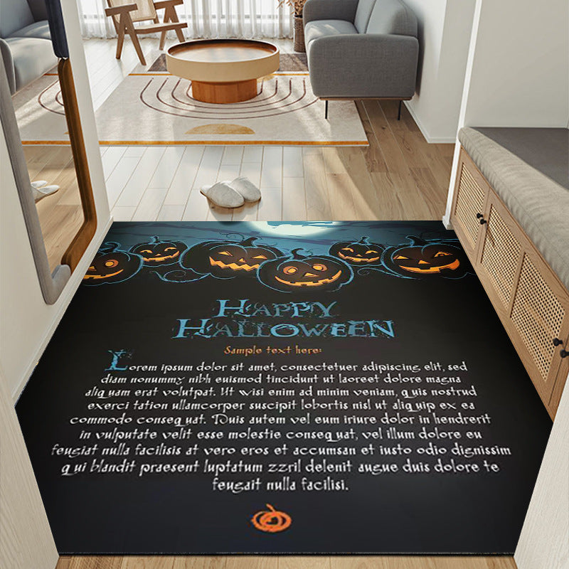 Clown Halloween Doormat Skeleton Grimace Floor Mat Bathroom Mat 16