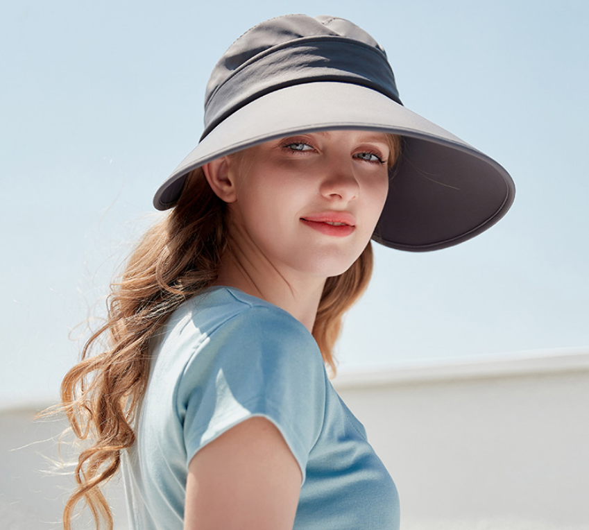 Omni-directional Detachable Multi-coloured Women's Summer Extra Large Brim UV Protective Sun Hat