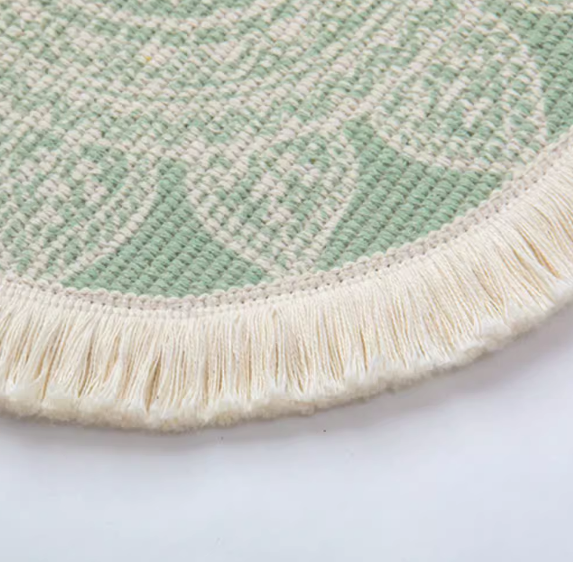 Colorful Bohemian Round Cotton Woven Placemat