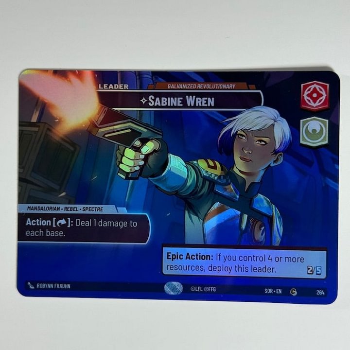 Sabine Wren Galvanized Revolutionary SOR Proxy/Orica, (Showcase)