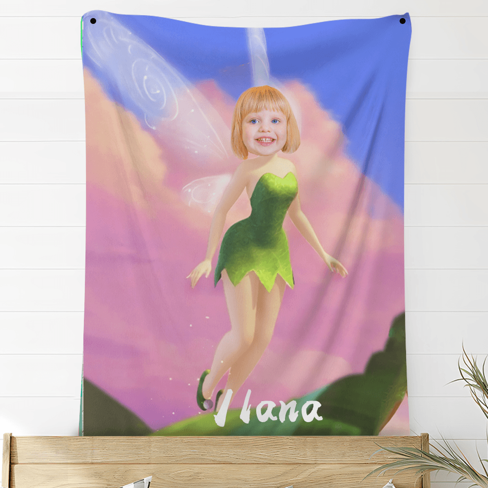 Custom Photo Blankets Personalized Photo Fleece Blanket Painting Style Blanket-Princess22