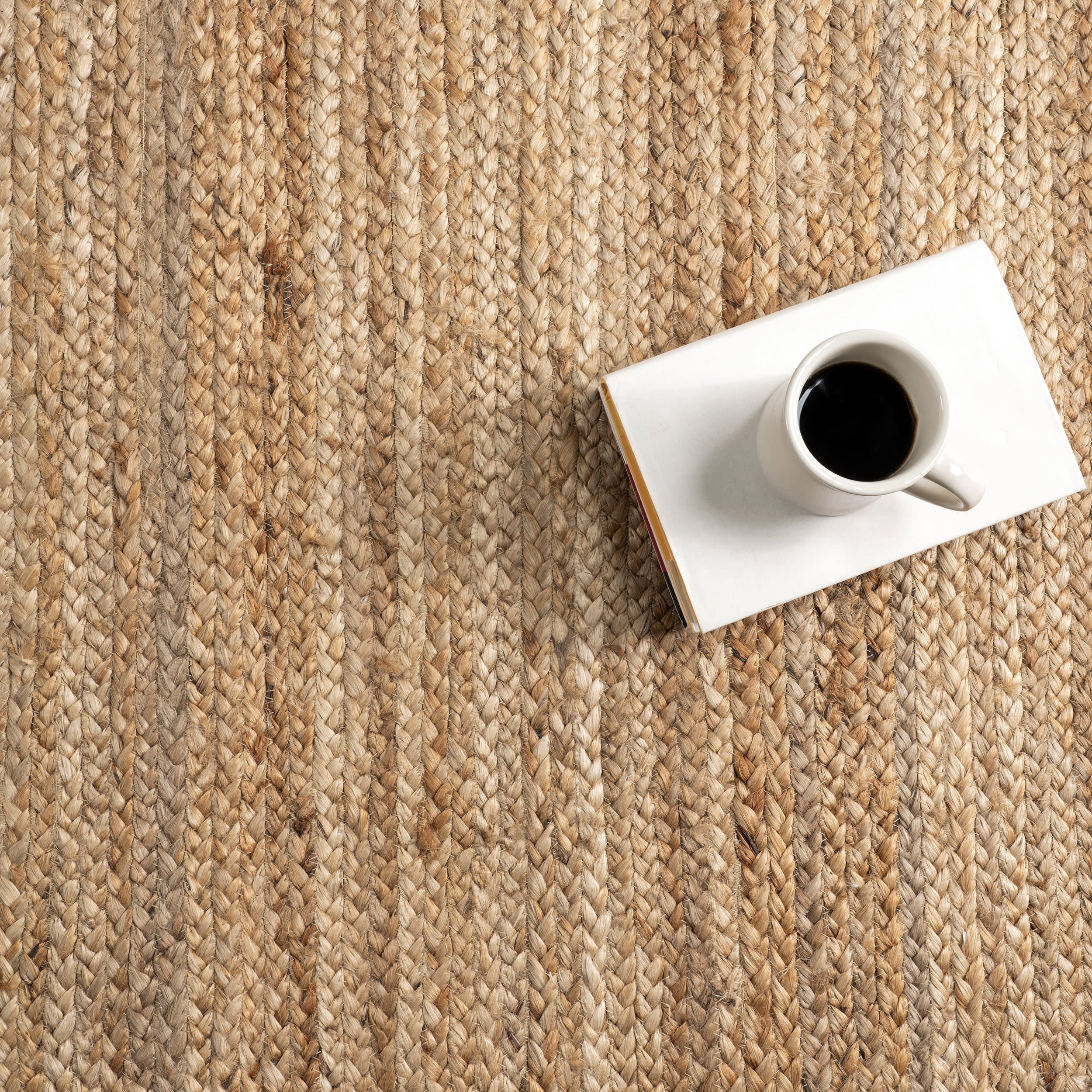 Handmade Jute Rug – 100% Natural Fiber, Braided, Eco-Friendly & Sustainable Home Decor Rug