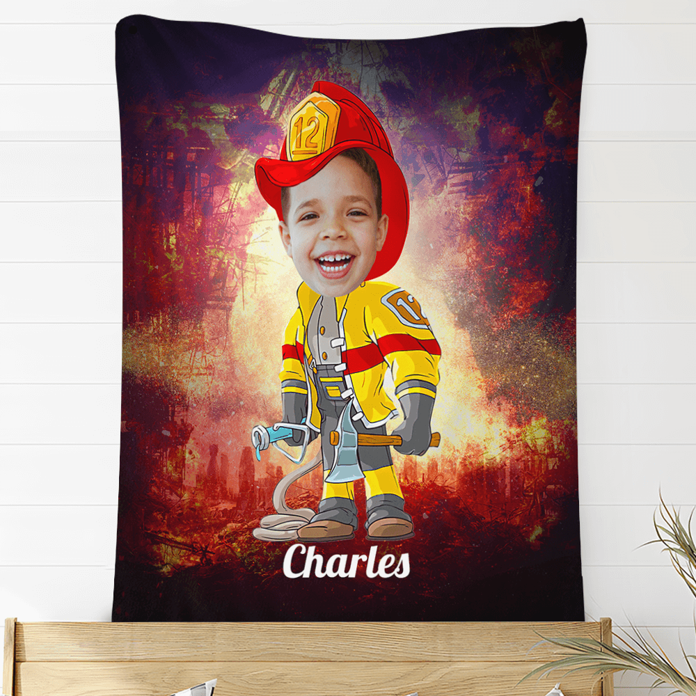 Custom Photo Blankets Personalized Photo Fleece Blanket Painting Style Blanket-Professional Outfit 08