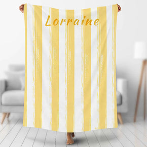 Custom Photo Blankets Personalized Photo Fleece Blanket Painting Style Blanket-Custom Your Name 13