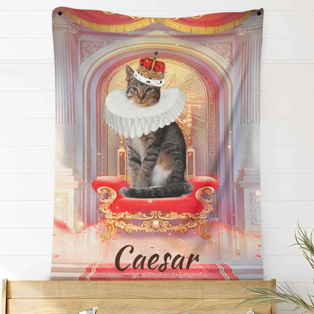 Custom Photo Blankets Personalized Photo Fleece Blanket Painting Style Blanket-For Pet 26