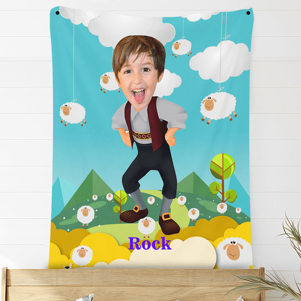 Custom Photo Blankets Personalized Photo Fleece Blanket Painting Style Blanket-Professional Outfit 03