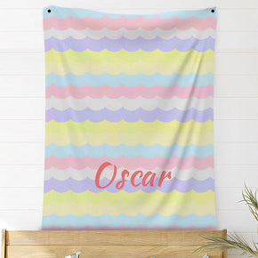 Custom Photo Blankets Personalized Photo Fleece Blanket Painting Style Blanket-Custom Your Name 16