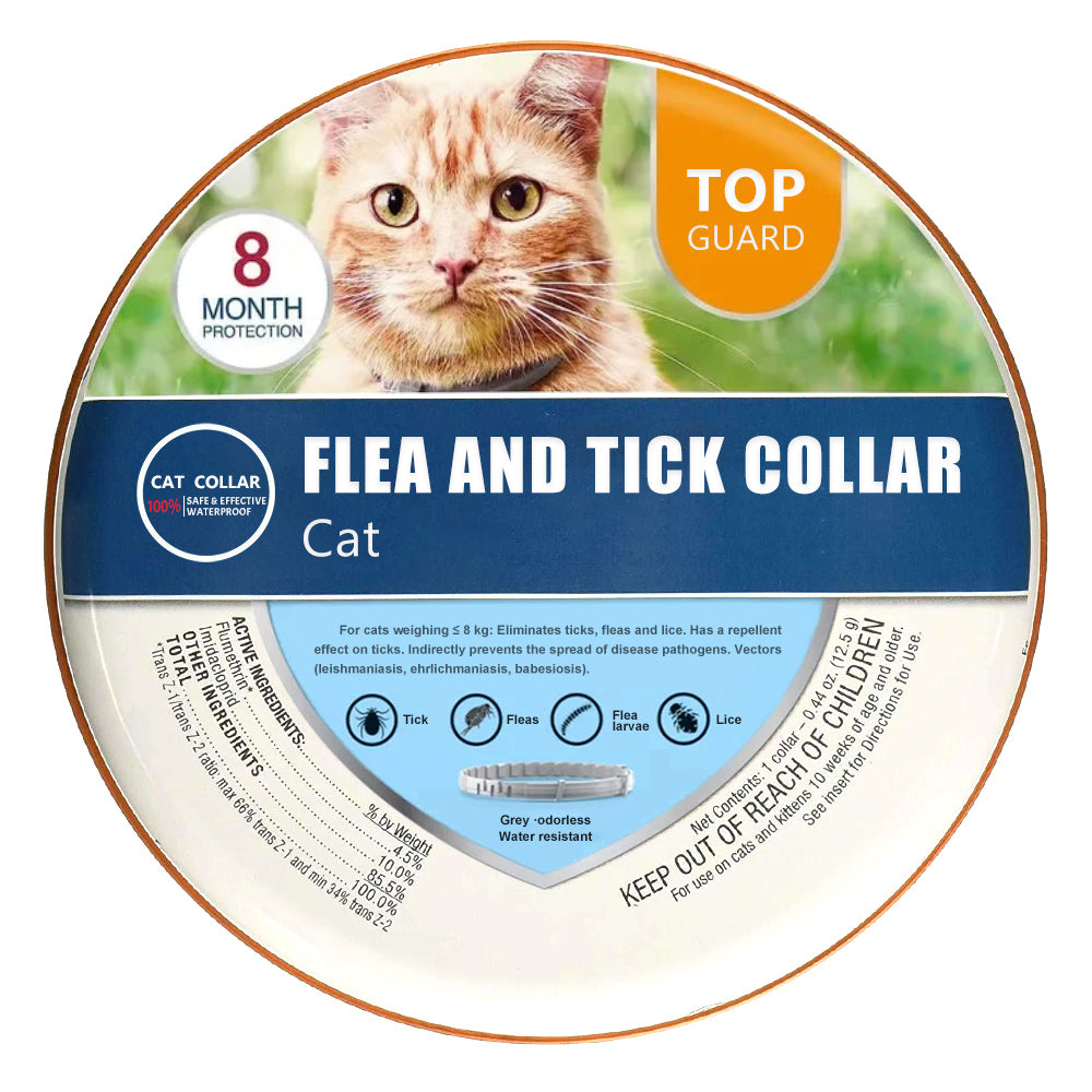 8 Months Protection: Collar Antiparasitic for Cats