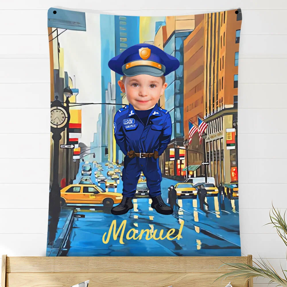 Custom Photo Blankets Personalized Photo Fleece Blanket Painting Style Blanket-Professional Outfit 10