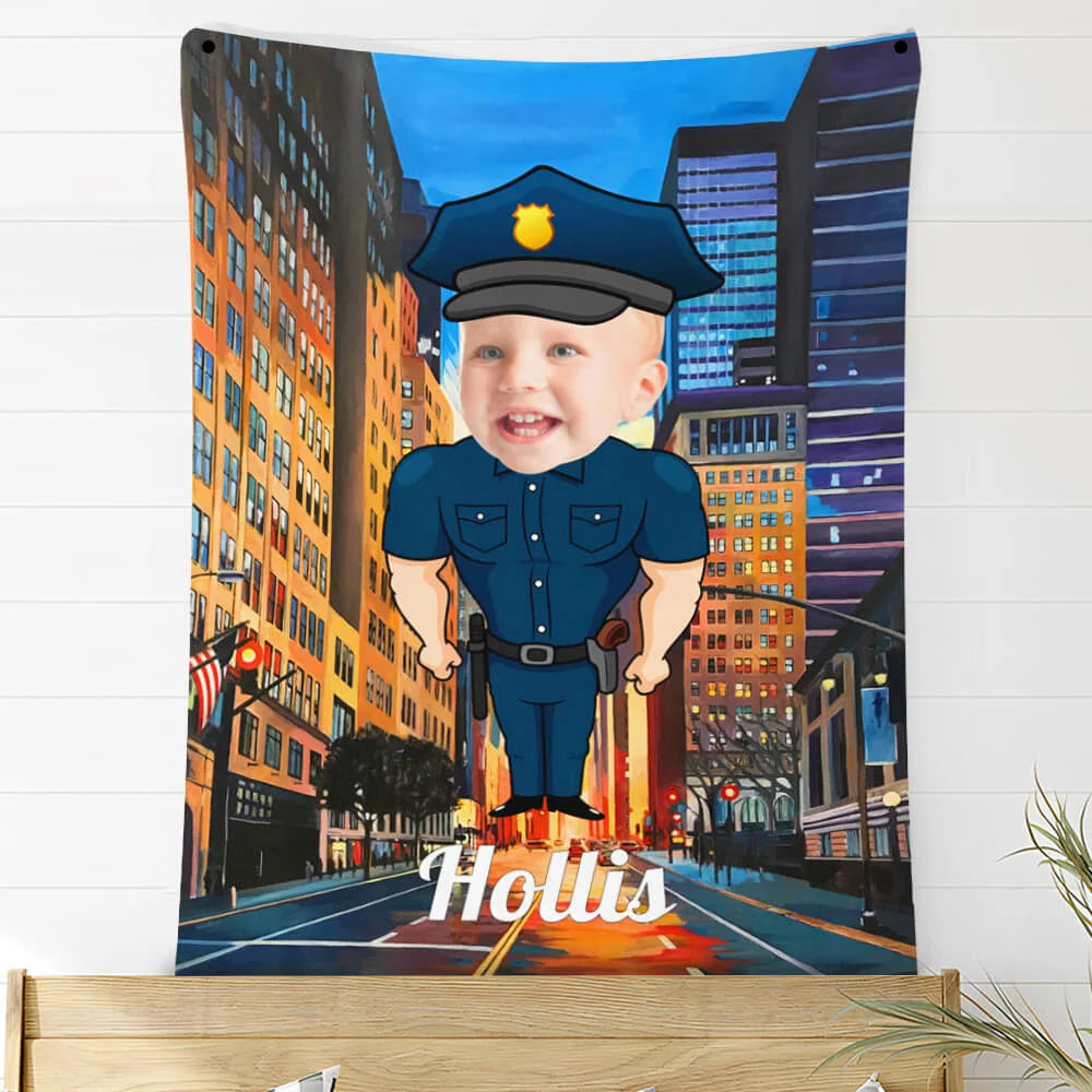 Custom Photo Blankets Personalized Photo Fleece Blanket Painting Style Blanket-Professional Outfit 06