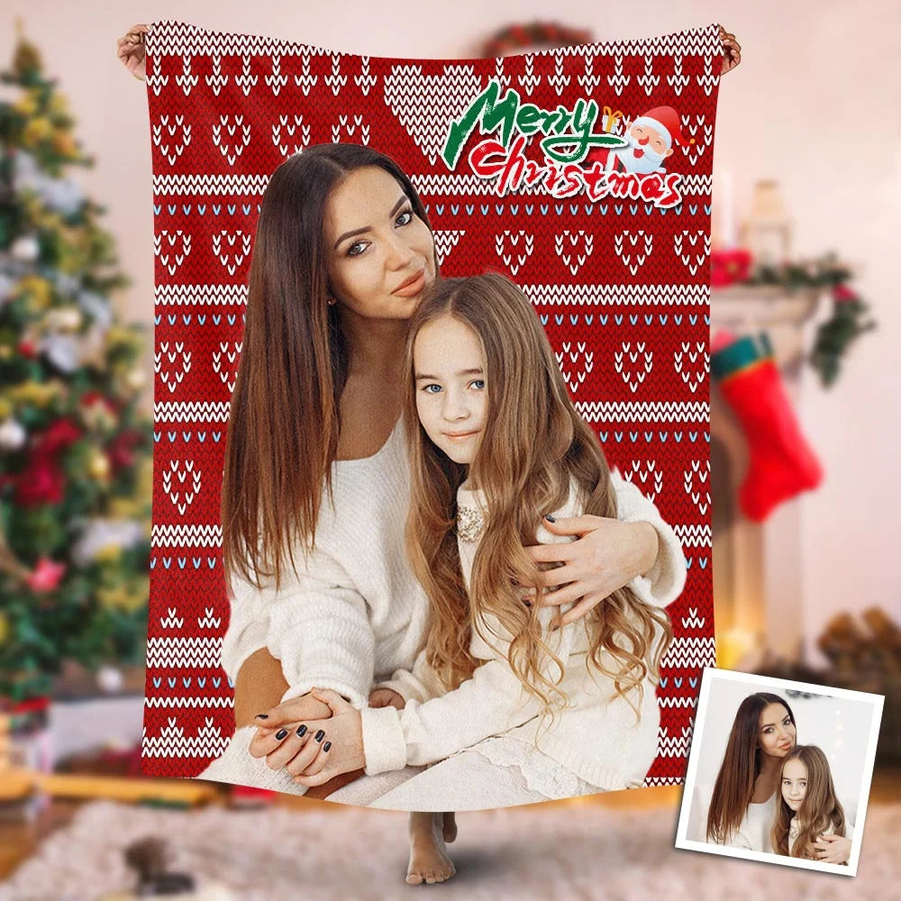 Custom Photo Blankets Personalized Photo Fleece Blanket Painting Style Blanket-For Family 12