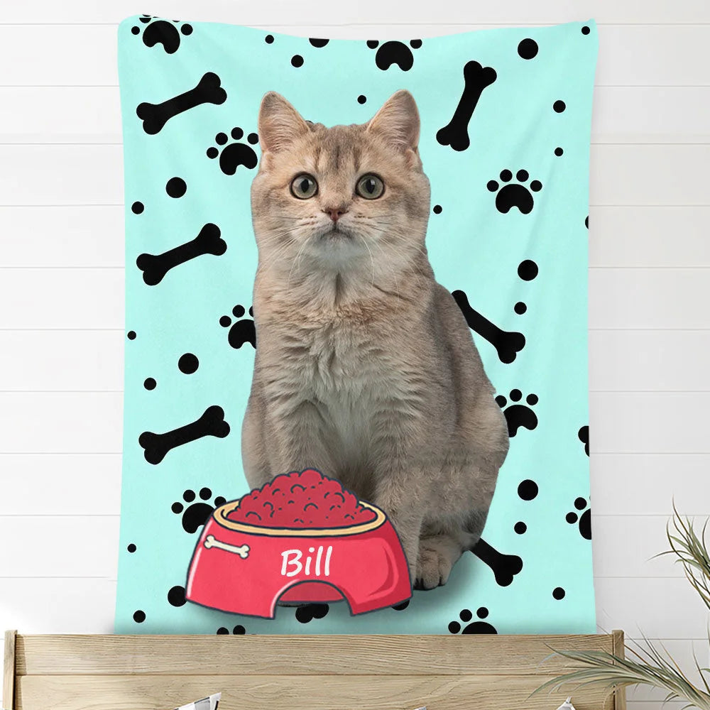 Custom Photo Blankets Personalized Photo Fleece Blanket Painting Style Blanket-For Pet 31