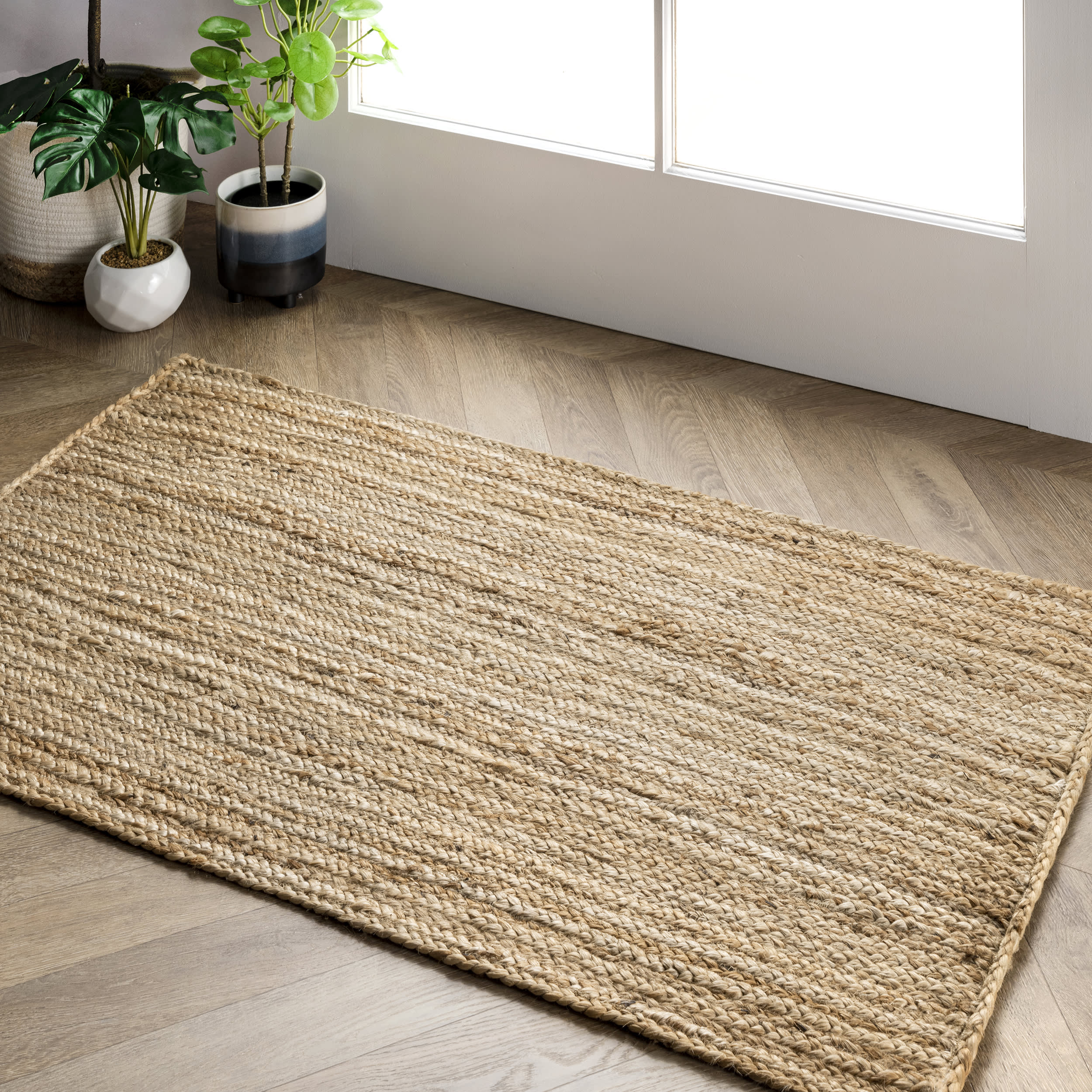 Handmade Jute Rug – 100% Natural Fiber, Braided, Eco-Friendly & Sustainable Home Decor Rug