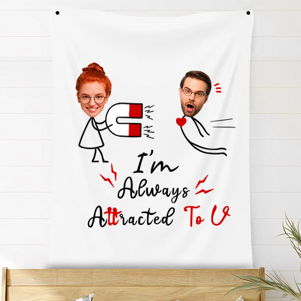Custom Photo Blankets Personalized Photo Fleece Blanket Painting Style Blanket-For Couple 12