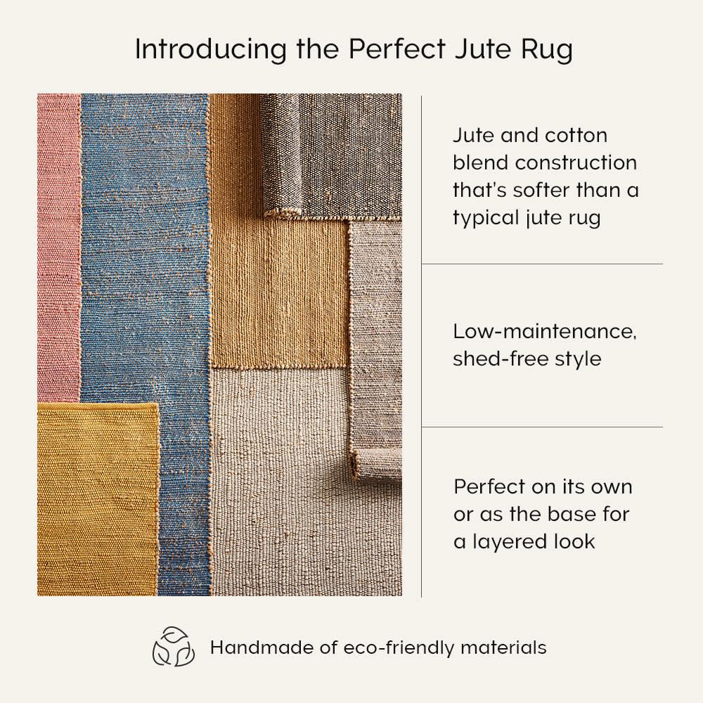 Handmade Jute & Cotton Rug – Flatweave, Eco-Friendly, Natural Fiber, Responsibly Handcrafted, Sustainable Home Decor