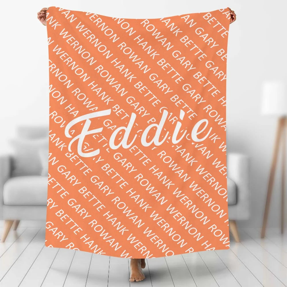 Custom Photo Blankets Personalized Photo Fleece Blanket Painting Style Blanket-Custom Your Name 18
