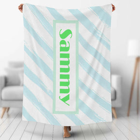 Custom Photo Blankets Personalized Photo Fleece Blanket Painting Style Blanket-Custom Your Name 14