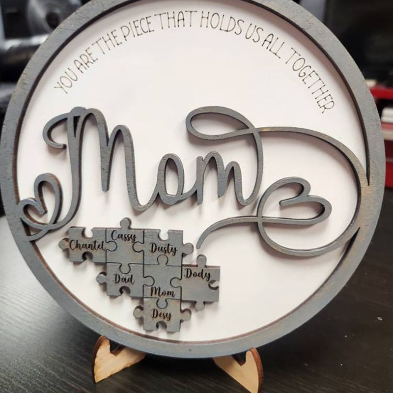 Family Love: Customized Mum's Jigsaw Puzzle Frame