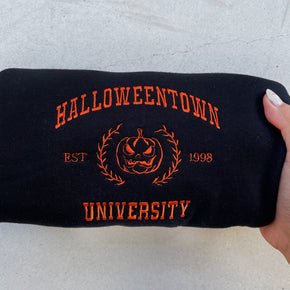 Cartoon Sweatshirt Embroidered Halloween Sweatshirt