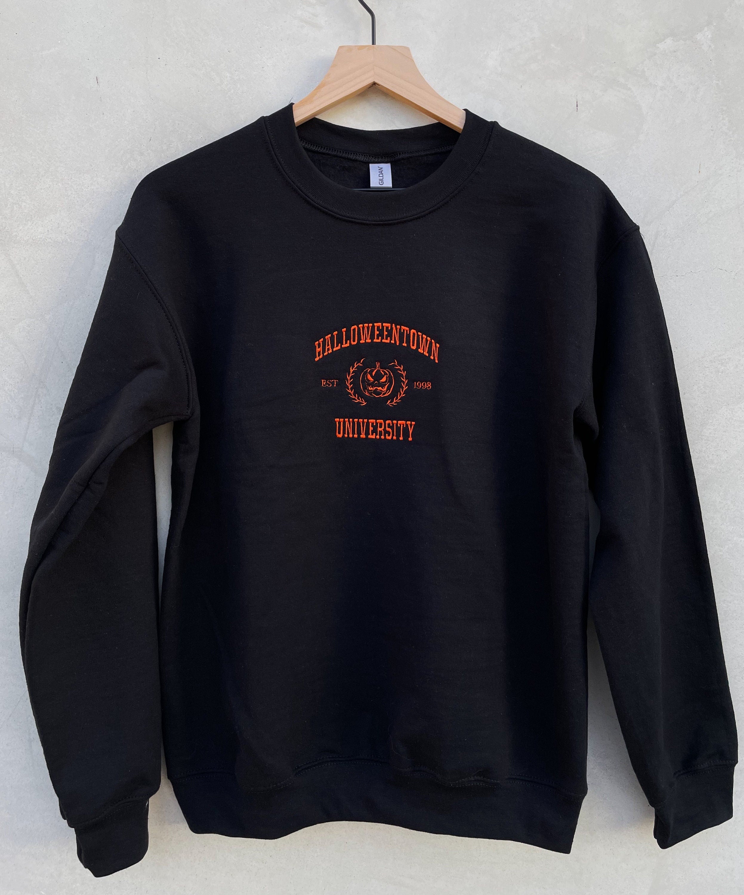 Cartoon Sweatshirt Embroidered Halloween Sweatshirt