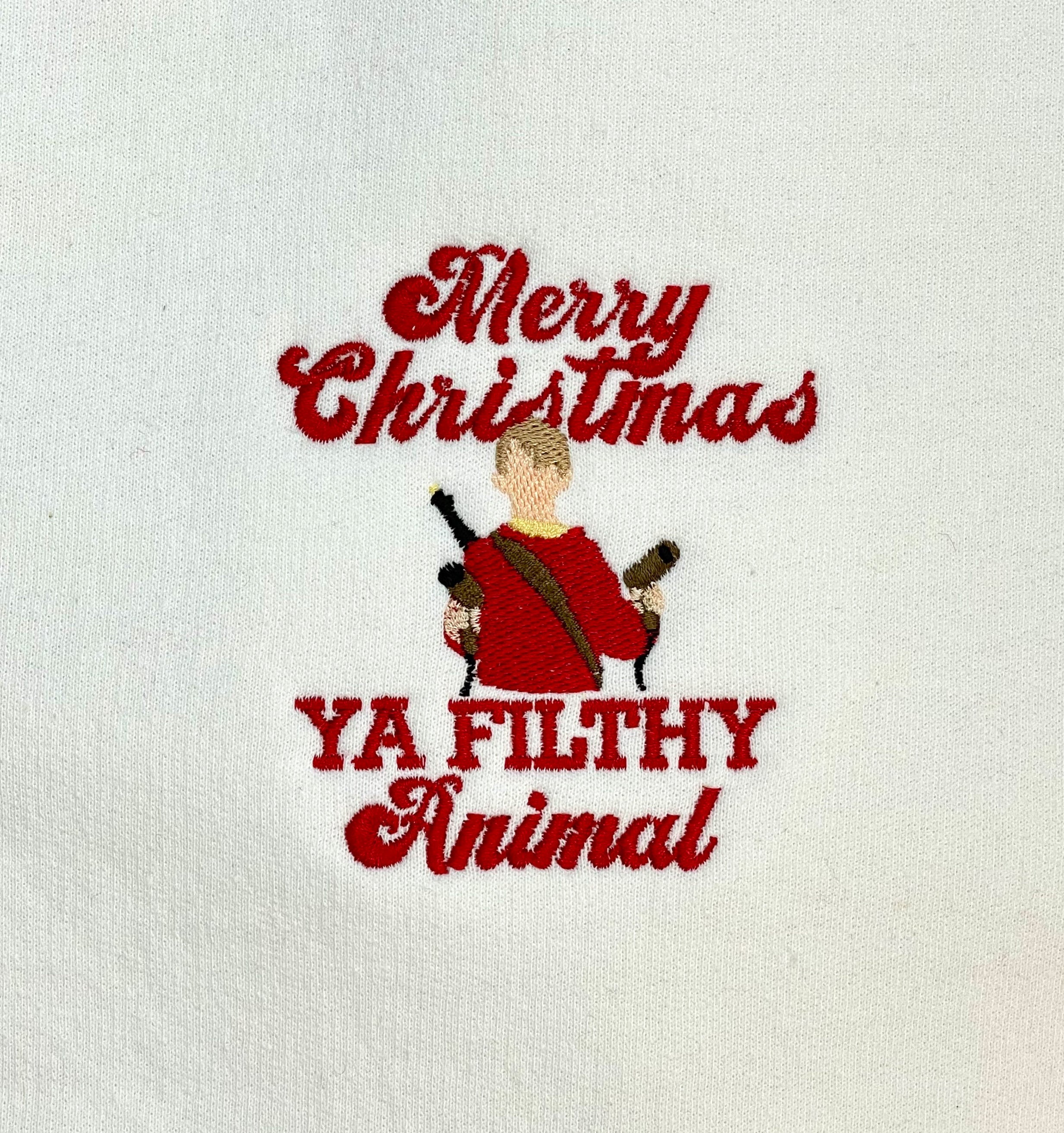 Cartoon Sweatshirt Embroidered Christmas Sweater Christmas Movie Sweatshirt