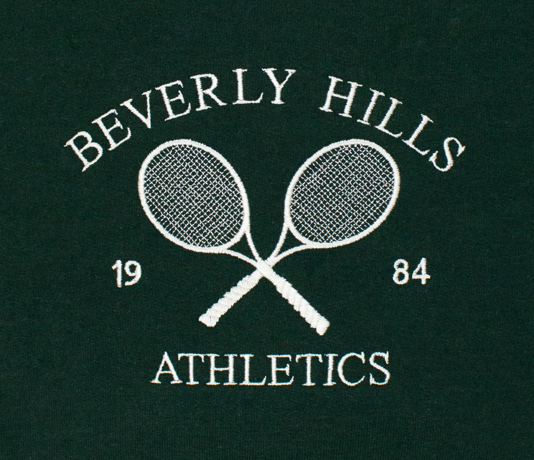 Cartoon Sweatshirt Beverly Hills Embroidered Sweatshirt Tennis Athletics Sweater