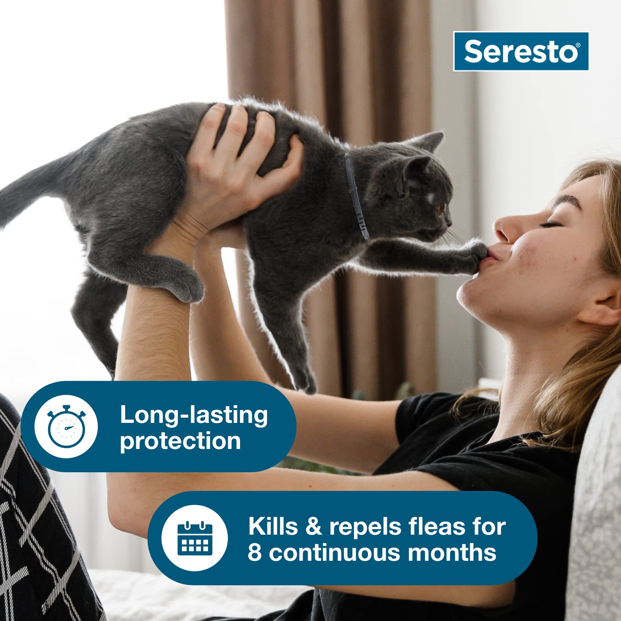 8 Months Protection: Collar Antiparasitic for Cats