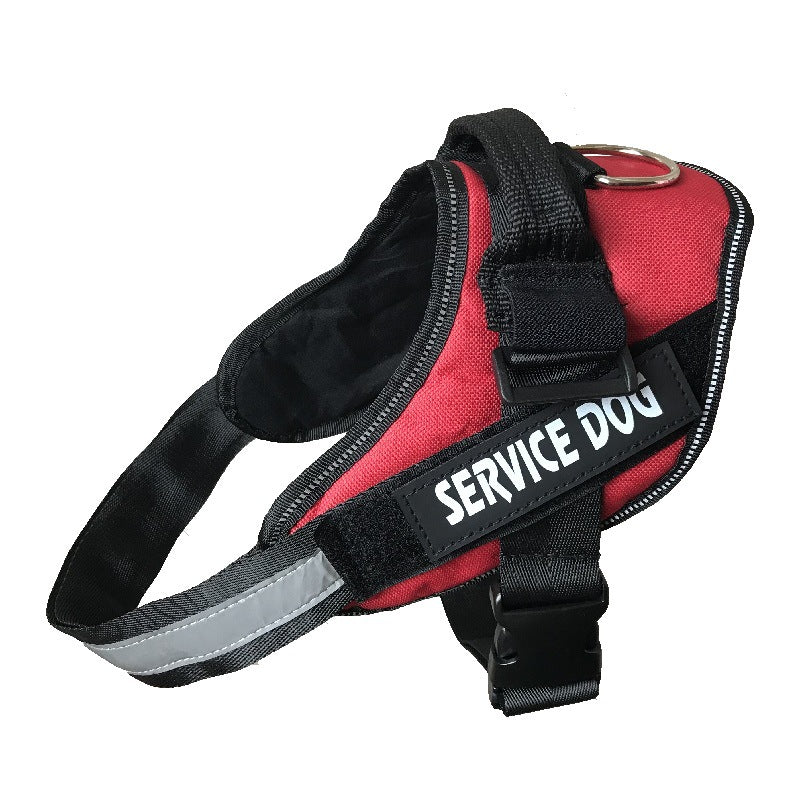 SERVICE DOG Chest and Back Pet Leash - Ideal for Large Breeds like Golden Retrievers and K9s