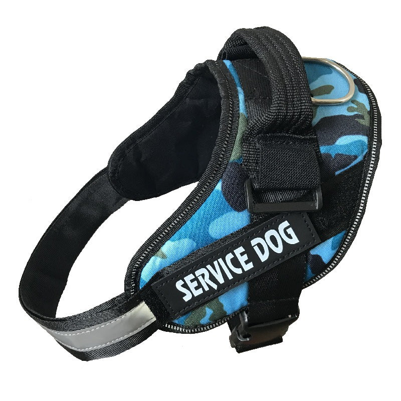 SERVICE DOG Chest and Back Pet Leash - Ideal for Large Breeds like Golden Retrievers and K9s