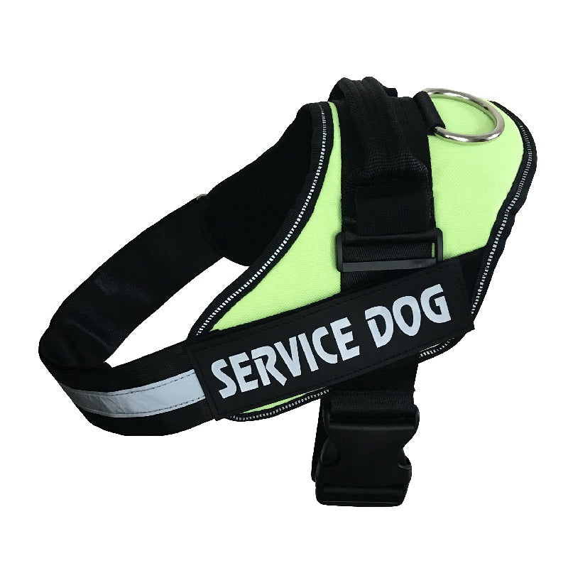 SERVICE DOG Chest and Back Pet Leash - Ideal for Large Breeds like Golden Retrievers and K9s