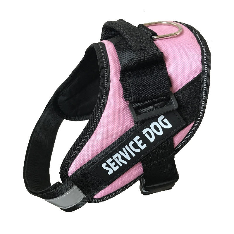 SERVICE DOG Chest and Back Pet Leash - Ideal for Large Breeds like Golden Retrievers and K9s