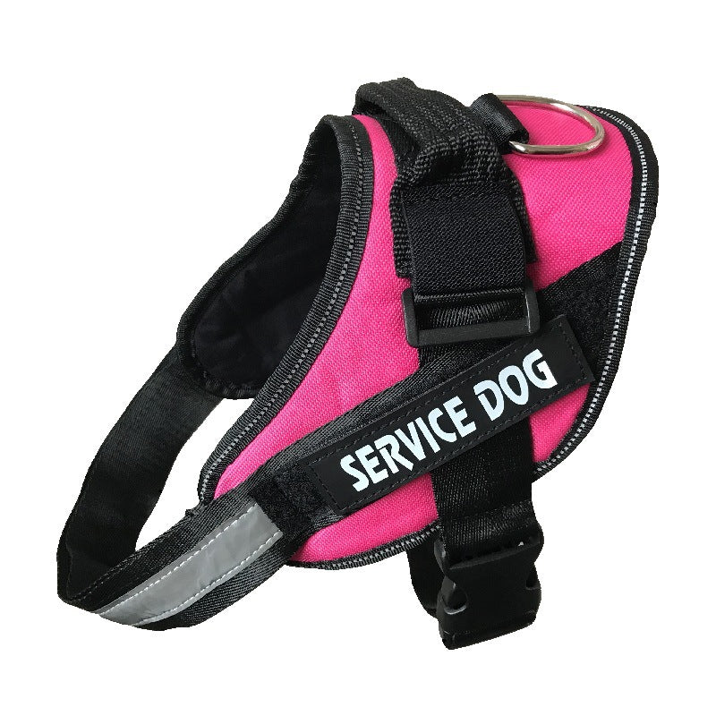 SERVICE DOG Chest and Back Pet Leash - Ideal for Large Breeds like Golden Retrievers and K9s
