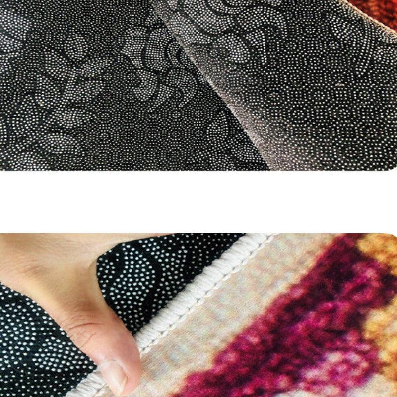 Modern Rug Multi-colours Moroccan Geometric Traditional 3D Pattern Floor Mat for Bedroom Living Room Sofa Office Hall