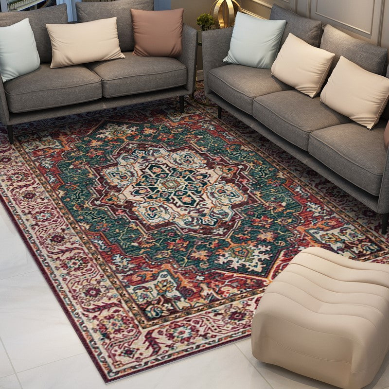 Printed Traditional Patterned Area Rug for Living Room Hall Office Bedroom