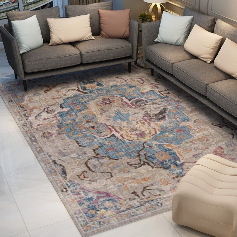 Printed Traditional Patterned Area Rug for Living Room Hall Office Bedroom